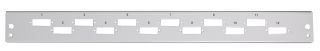 Panneau avant 6 x SC Duplex/LC Quad vertical, gris