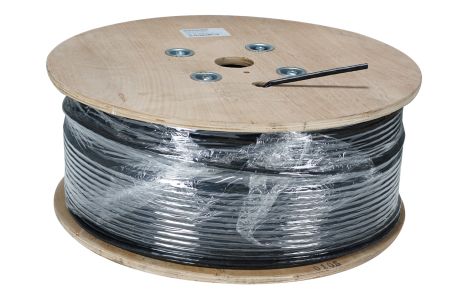 C&acirc;ble Cat.7 int&eacute;rieur/ext&eacute;rieur 1200 MHz AWG23 S/FTP, gaine PE, conducteur FCA renforc&eacute;, conducteur interne DCA, SW&OR, 250 m