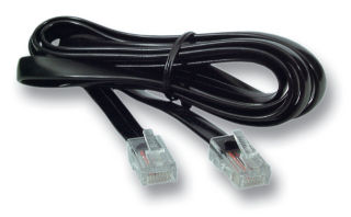 C&acirc;ble modulaire RJ10 (4/4) / RJ10 (4/4), 1:1, Noir, 0,3 m