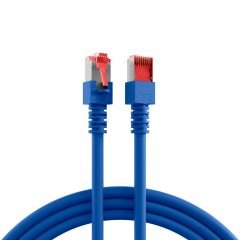 Cordon de raccordement RJ45 Cat.6 S/FTP LSZH bleu 0,5 m