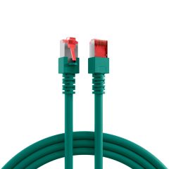 Cordon de raccordement RJ45 Cat.6 S/FTP LSZH vert 0,15 m