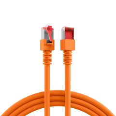 Cordon de raccordement RJ45 Cat.6 S/FTP LSZH orange 30 m