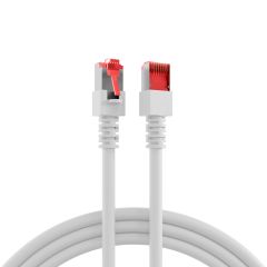 Cordon de raccordement RJ45 Cat.6 S/FTP LSZH blanc 1 m