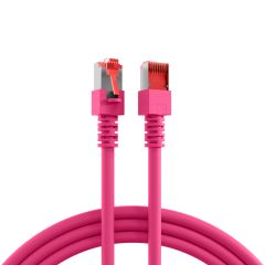 Cordon de raccordement RJ45 Cat.6 S/FTP LSZH magenta 2 m
