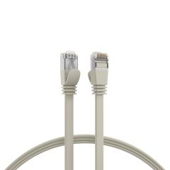 Cordon de brassage plat RJ45 Cat.6A U/FTP PVC gris 0,25 m
