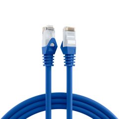 Cordon de raccordement RJ45 Cat.6 U/UTP LSZH CCA bleu 20 m
