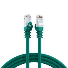 Cordon de raccordement RJ45 Cat.6 U/UTP LSZH CCA vert 10 m