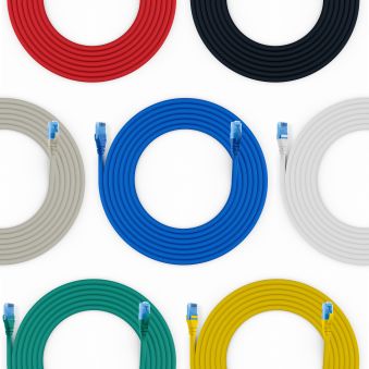 Cordon de raccordement RJ45 Cat.6A U/UTP LSZH Premium 500 MHz blanc 10 m
