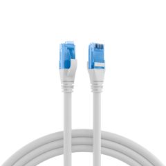 Cordon de raccordement RJ45 Cat.6A U/UTP LSZH Premium 500 MHz blanc 15 m
