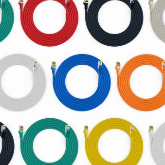 Cordon de raccordement RJ45 Cat.6A S/FTP LSZH Cat.7 c&acirc;ble brut jaune 25 m