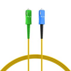 Câble patch simplex SC/APC-SC OS2 G657A2 3 m LSZH 3 mm jaune