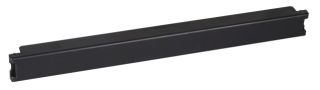 Plaque factice 19" 1U &laquo; Snap-In &raquo;, plastique, noire