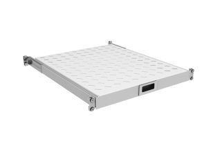 &Eacute;tag&egrave;re coulissante 19" 1U, largeur 750 &agrave; 850 mm, charge max. 30 kg, couleur CD 1000, RAL9005