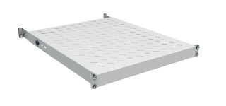 &Eacute;tag&egrave;re fixe 19" 1U, largeur 550 &agrave; 650 mm, charge max. 120 kg, couleur CD 800, RAL7035