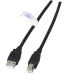 Câble de connexion USB 2.0 AB, MM, 5,0 m, noir, LSZH