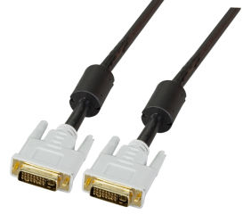 C&acirc;ble DVI-I Dual Link + analogique, 2x DVI-I 24+5, MM, AWG 28, 3,0 m, noir