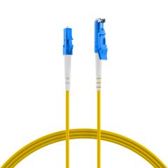 C&acirc;ble de raccordement &agrave; fibre optique Simplex E2000-LC OS2 5 m 3,0 mm Jaune 9/125 &micro;m