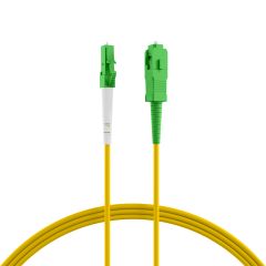 Câble patch simplex LC/APC-SC/APC OS2 G657A2 1 m LSZH 2 mm jaune